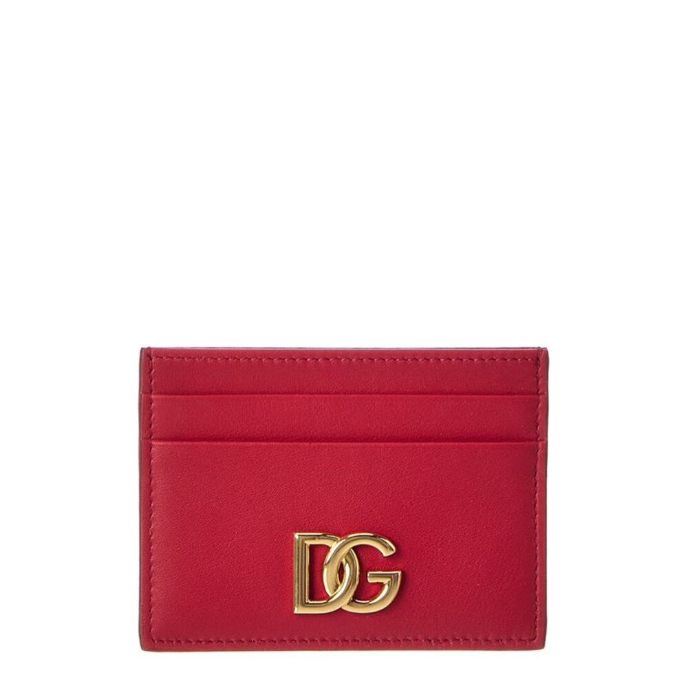 Dolce & Gabbana Leather Card Holder, Red